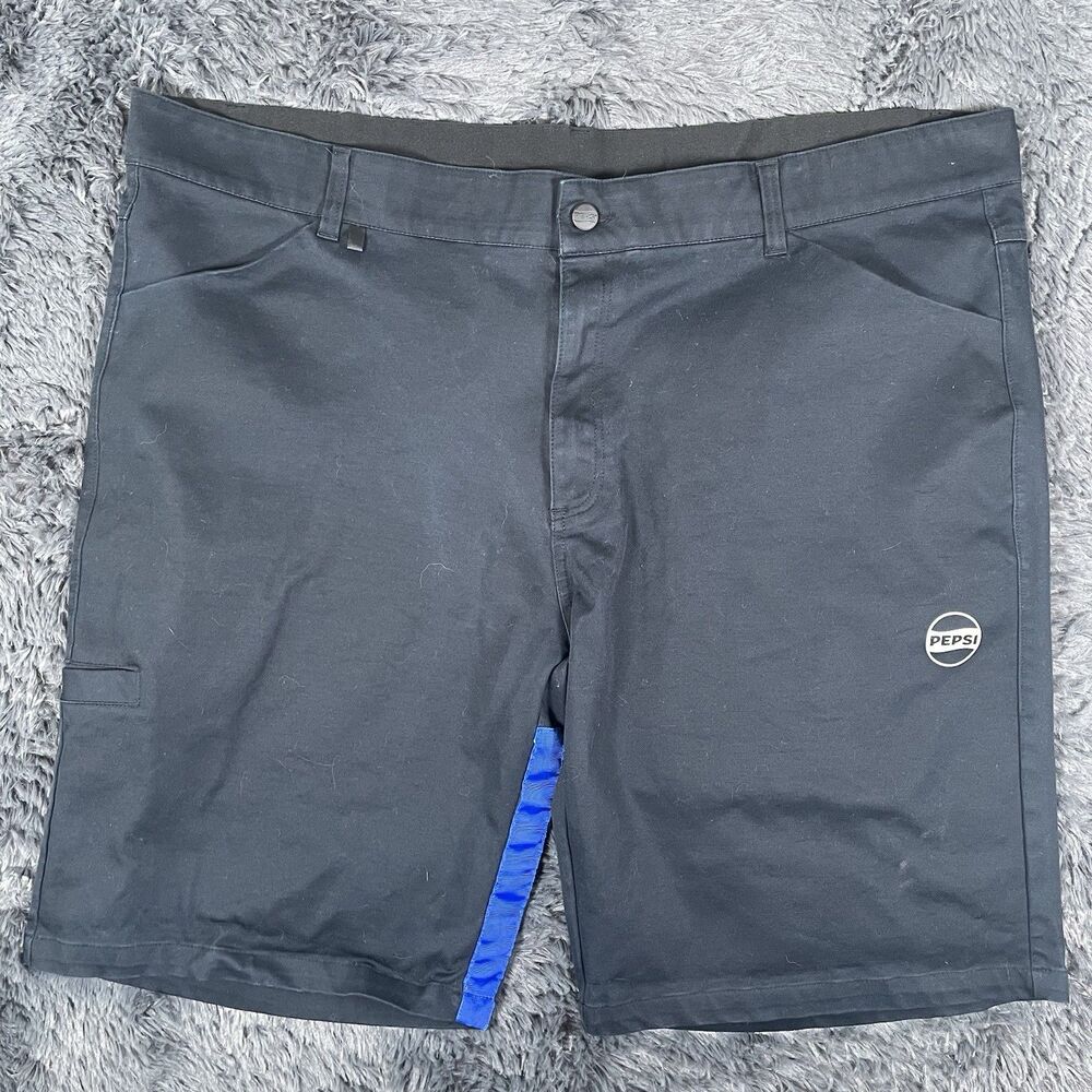 Pepsi Co Employee Cargo Shorts Men's Size 46 Black Utility Workwear Daily